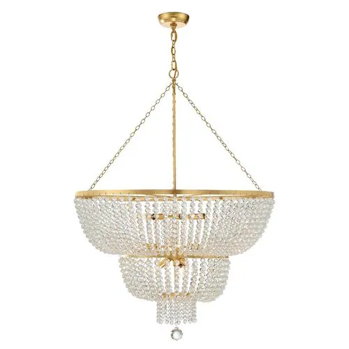 Rylee Urchin Chandelier - Antiqued Gold - Crystorama