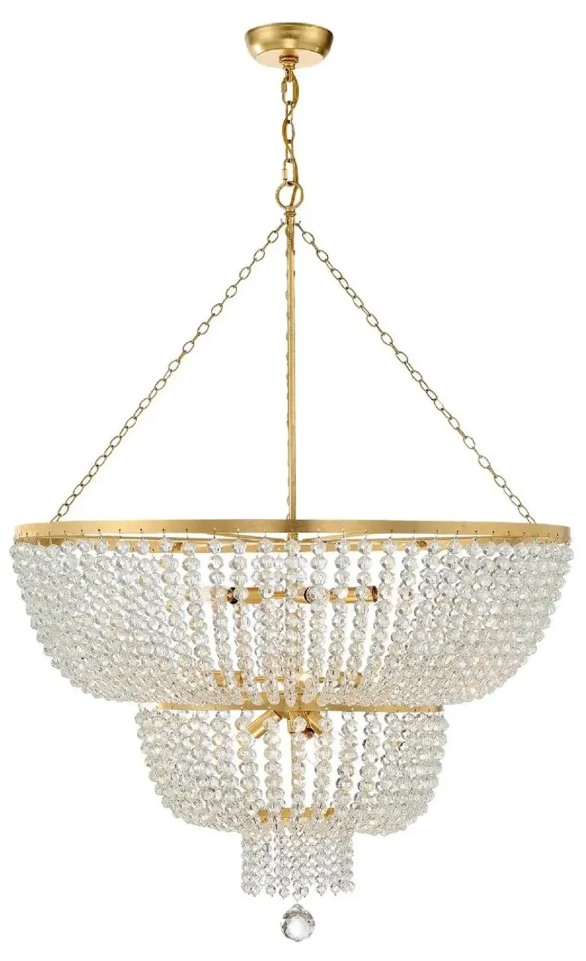 Rylee Urchin Chandelier - Antiqued Gold - Crystorama