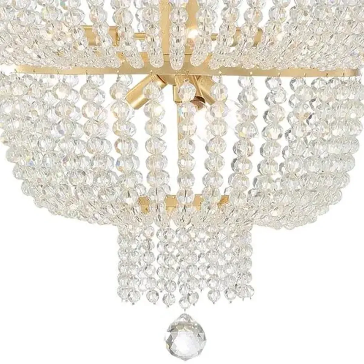 Rylee Urchin Chandelier - Antiqued Gold - Crystorama