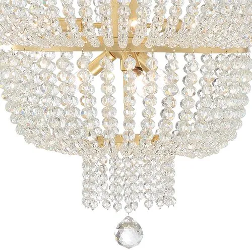 Rylee Urchin Chandelier - Antiqued Gold - Crystorama