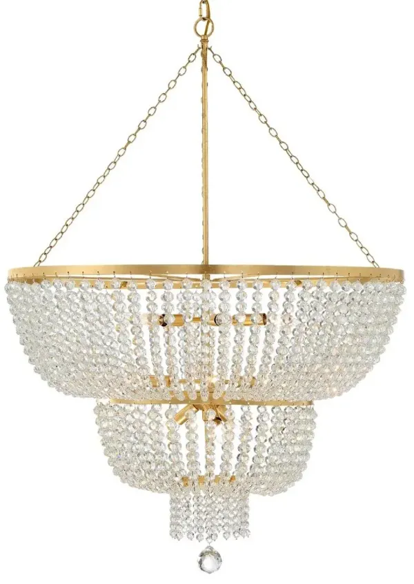 Rylee Urchin Chandelier - Antiqued Gold - Crystorama