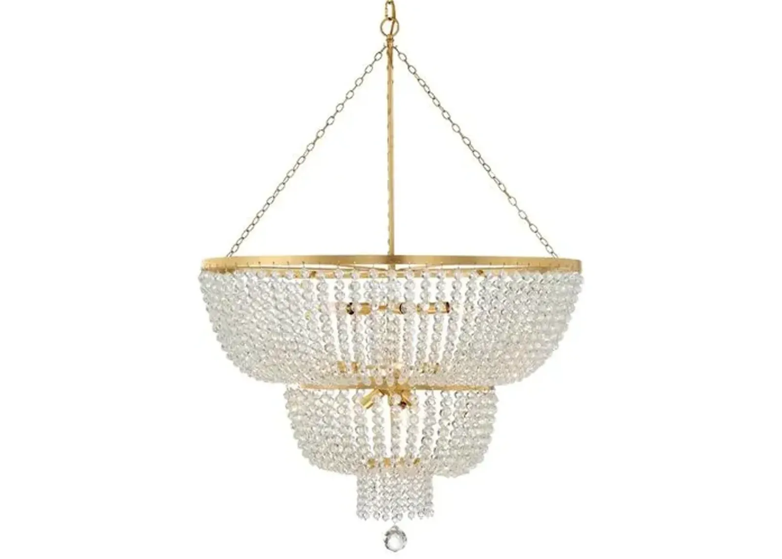 Rylee Urchin Chandelier - Antiqued Gold - Crystorama