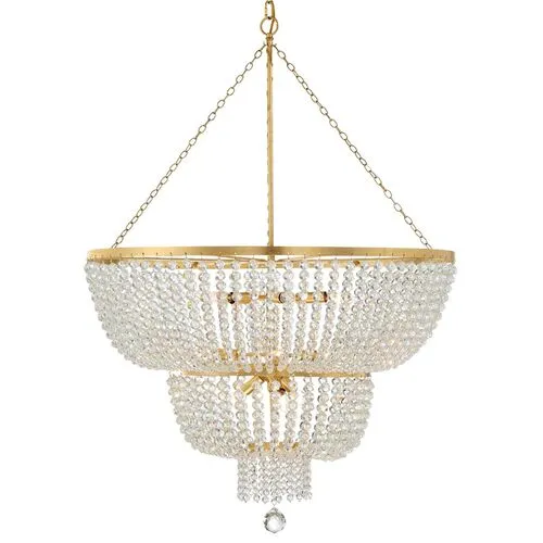 Rylee Urchin Chandelier - Antiqued Gold - Crystorama