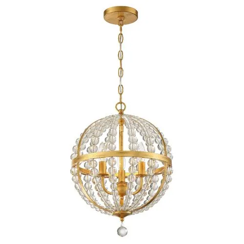 Roxy Chandelier - Antiqued Gold - Crystorama