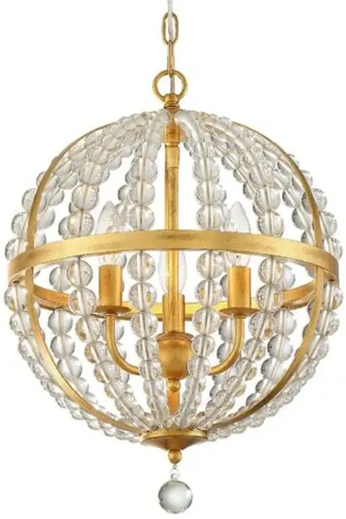 Roxy Chandelier - Antiqued Gold - Crystorama