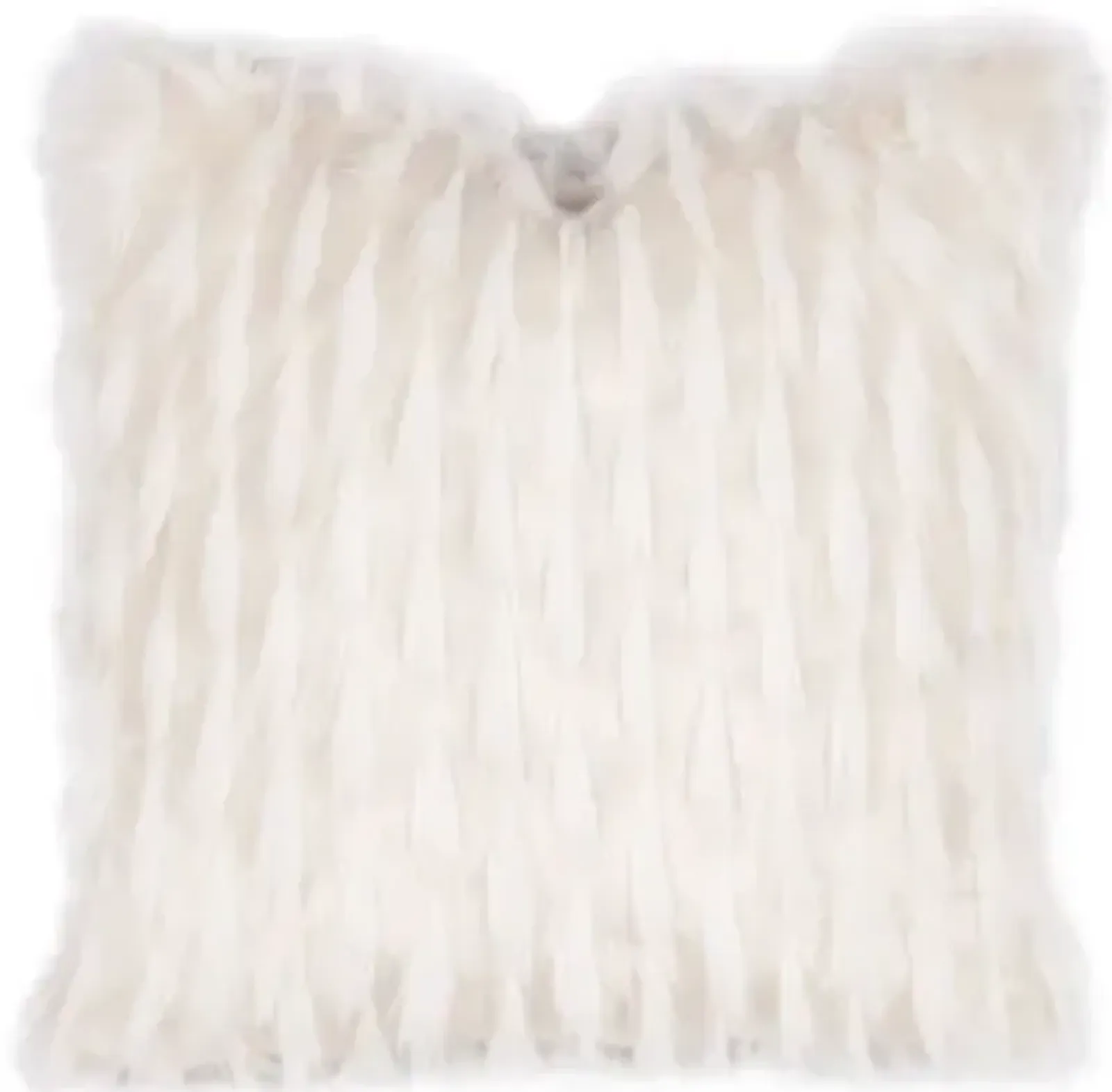 Jadis 22x22 Faux Fur Pillow - White - Eastern Accents