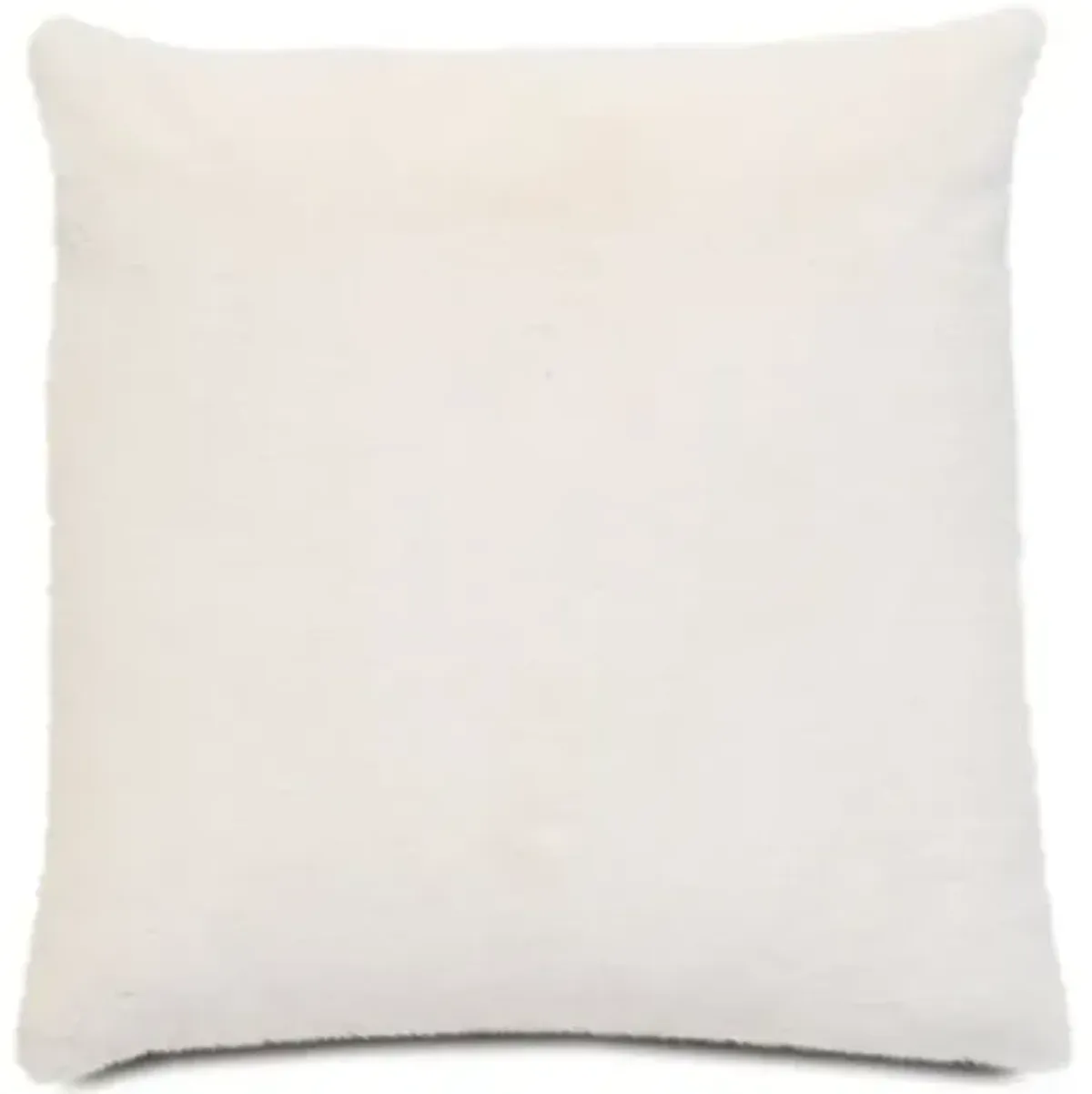 Faux Fur 22x22 Pillow - Ivory - Eastern Accents