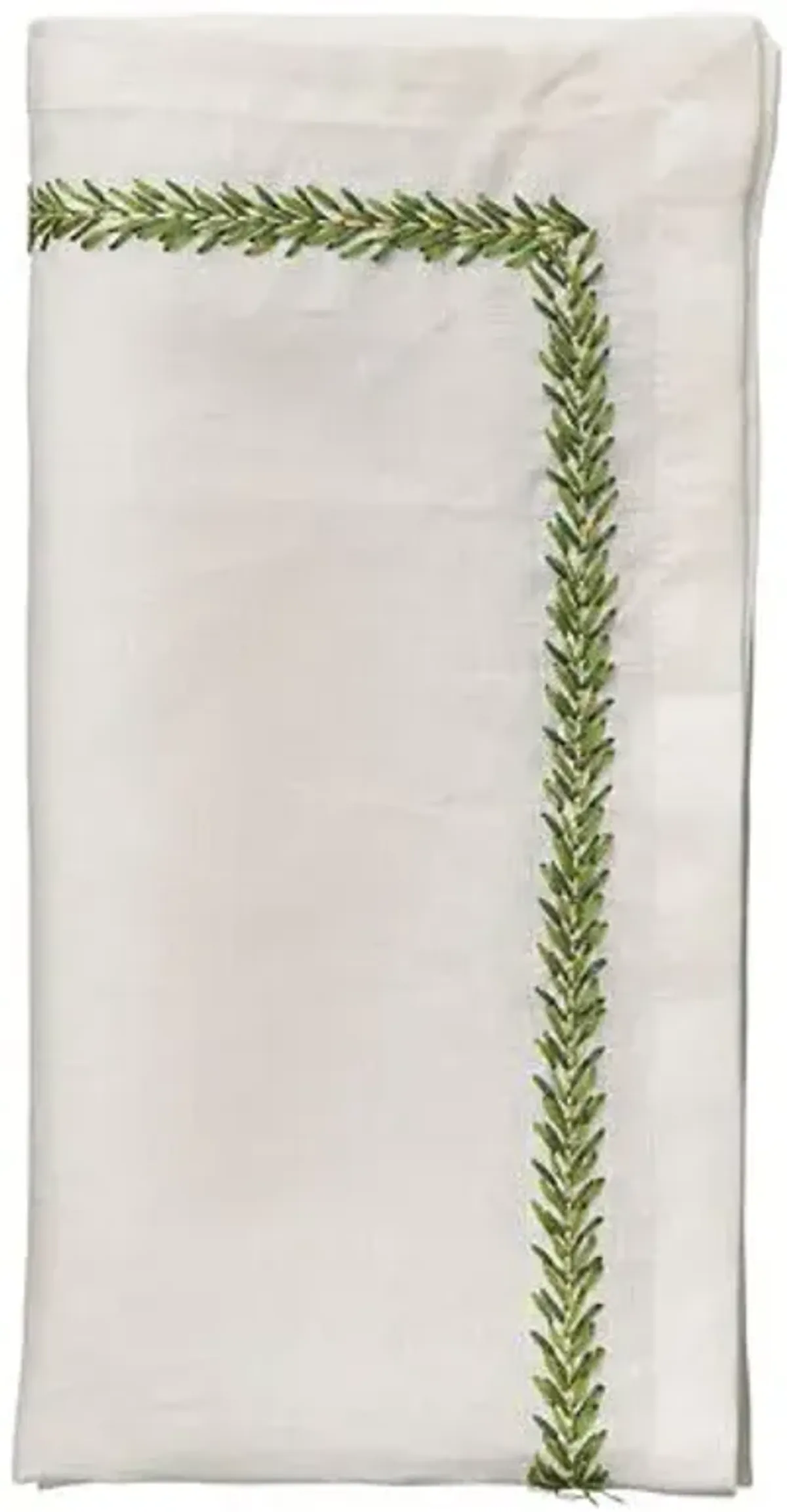 Set of 4 Jardin Napkins - Kim Seybert - Green