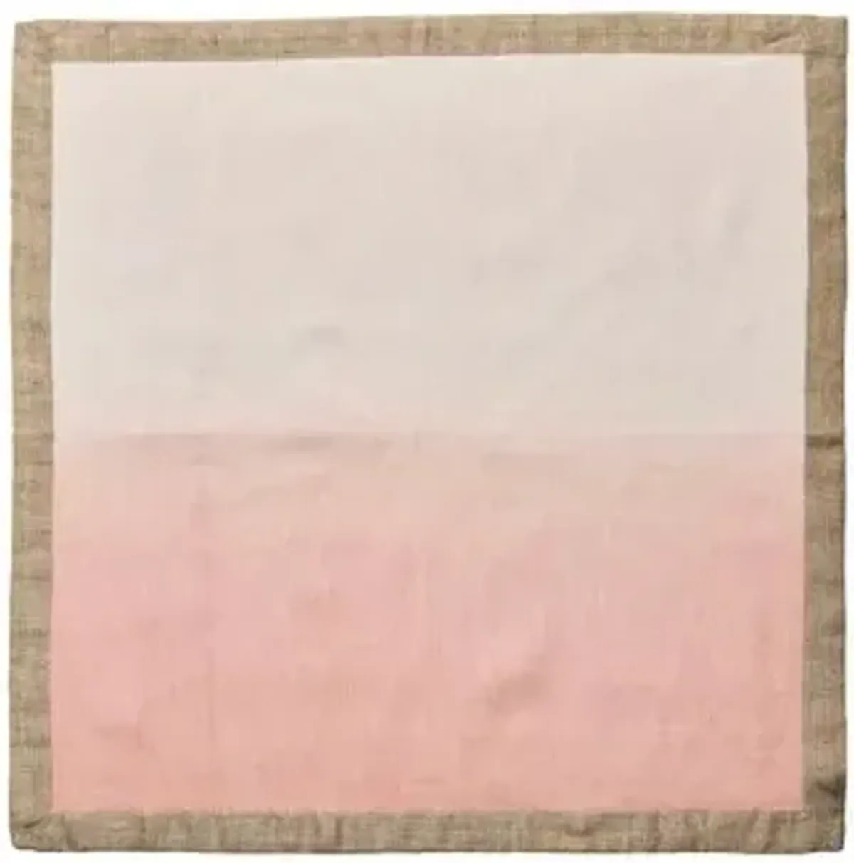 Set of 4 Dip-Dye Napkins - Blush/Gold - Kim Seybert