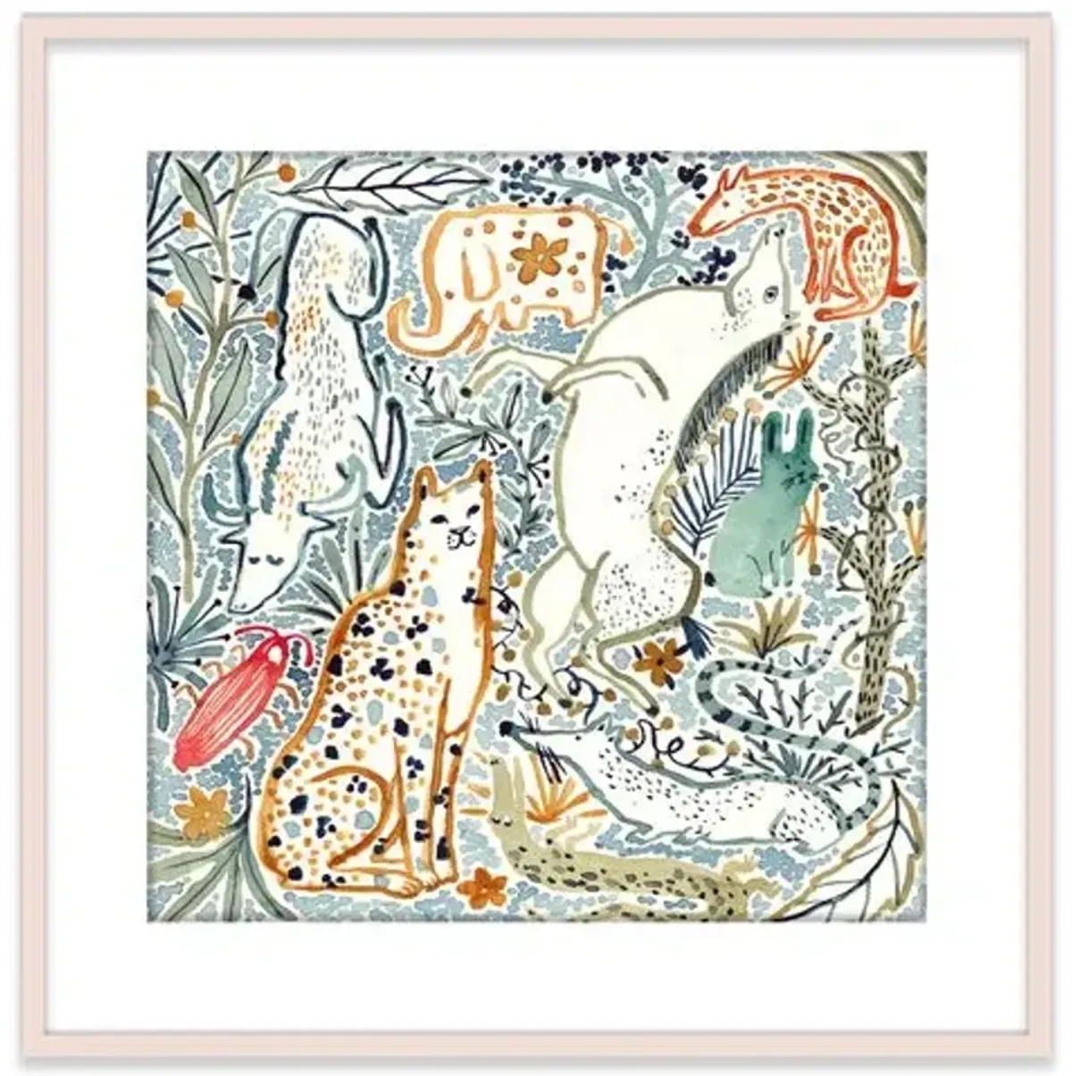 Painting - Vikki Chu - Animals Painting - Blue