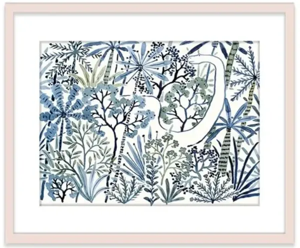 Vikki Chu - Dino Forest Painting - Blue