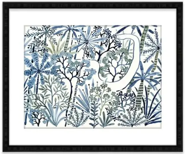 Vikki Chu - Dino Forest Painting - Blue