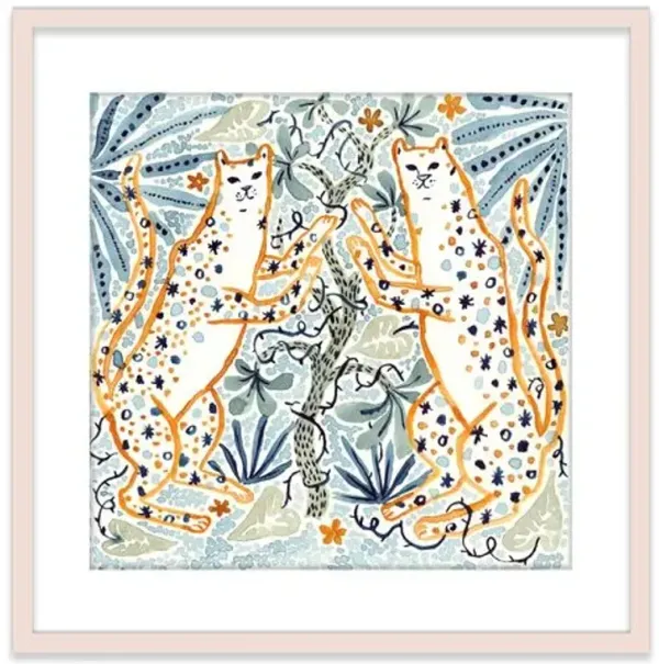 Vikki Chu - Leopards Painting - Blue