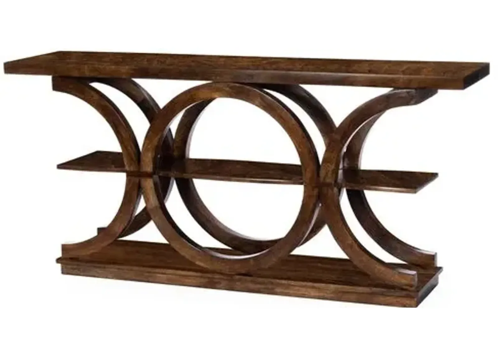 Joanna Rustic Modern Console Table - Brown