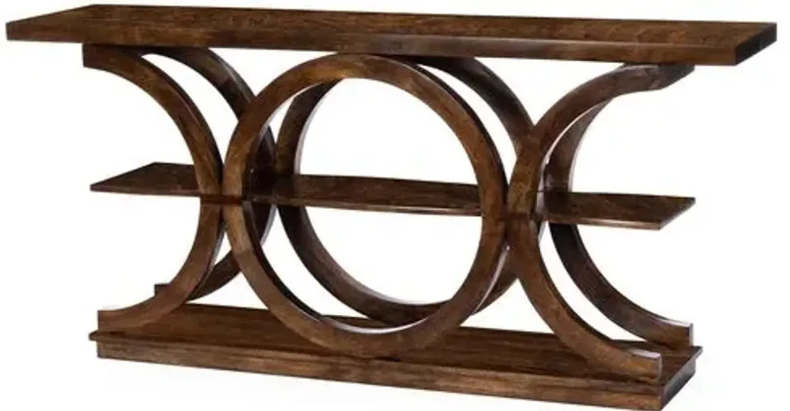 Joanna Rustic Modern Console Table - Brown