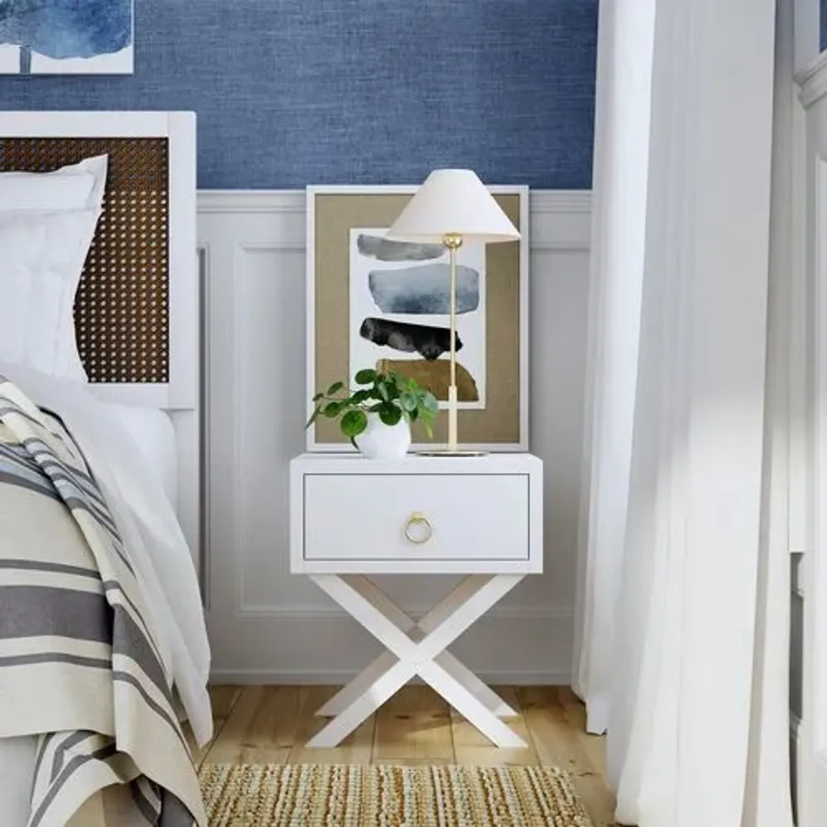 Sully End Table - White