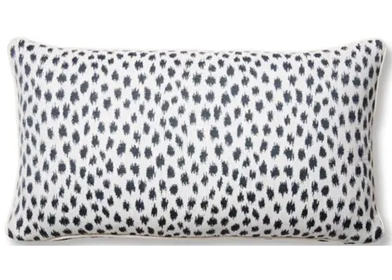 Agra 12x23 Sunbrella Lumbar Pillow - Indigo/White