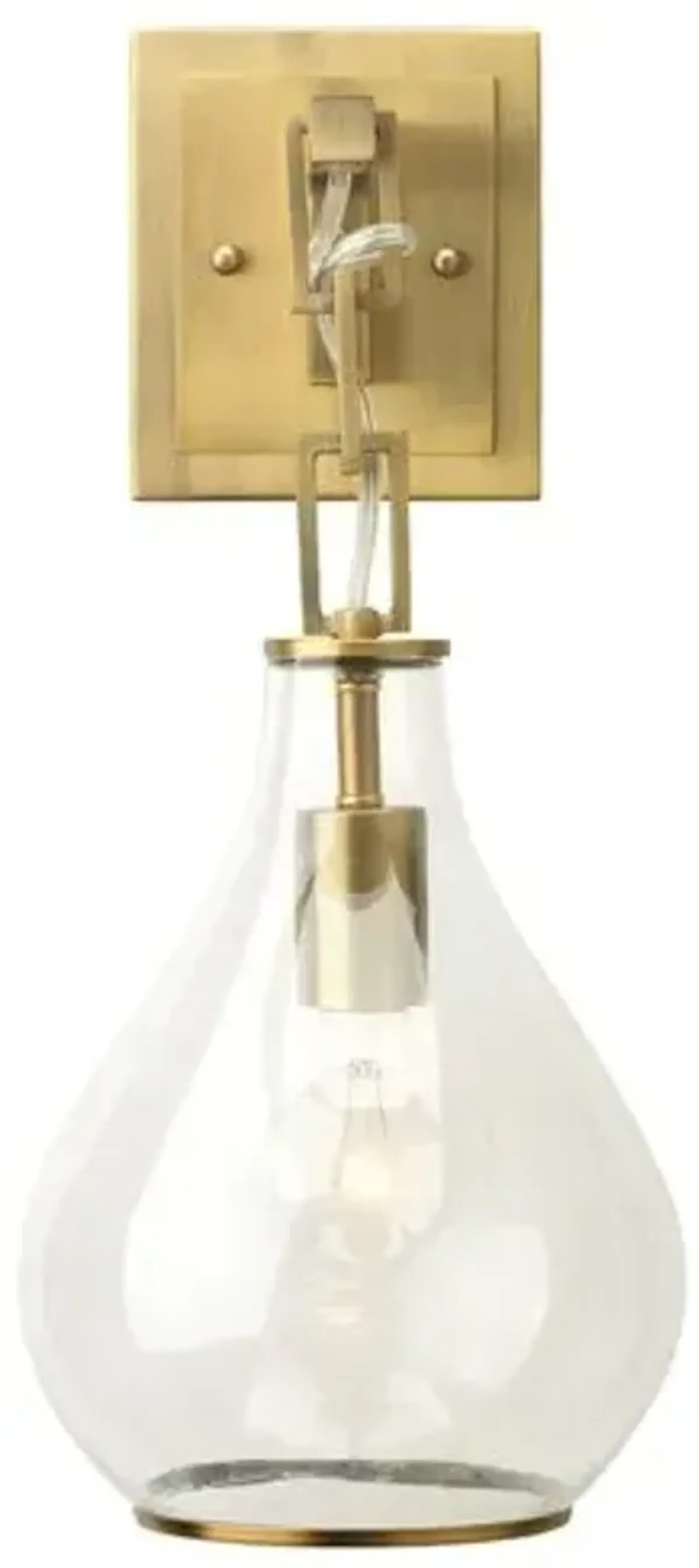 Teardrop Sconce - Antiqued Brass - Jamie Young Co. - Gold