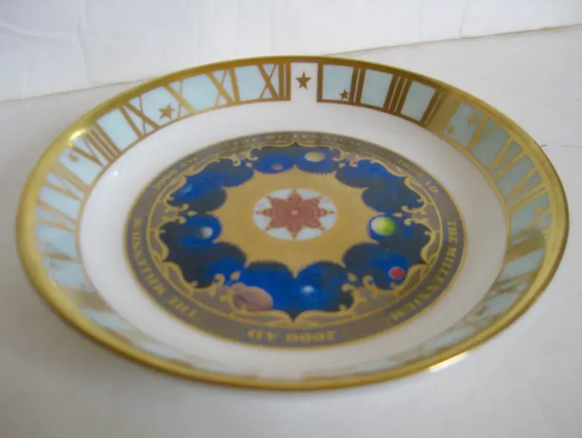 Royal Worcester Millennium Tray w/Box - The Emporium Ltd. - Blue