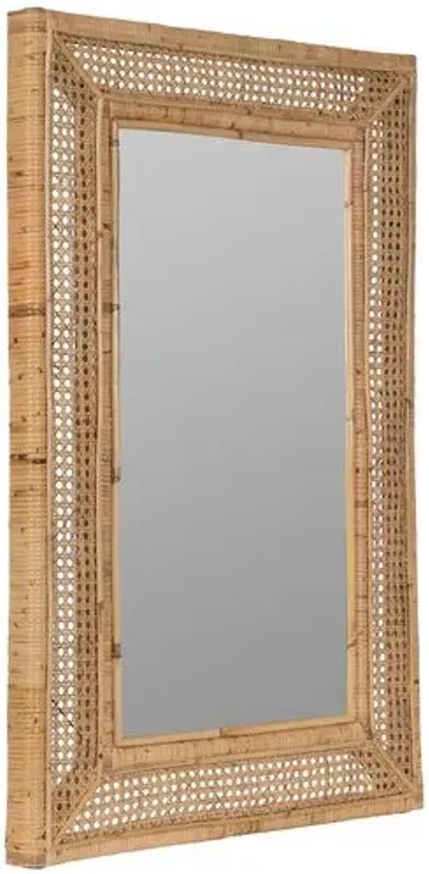 Jameson Rattan Wall Mirror - Natural