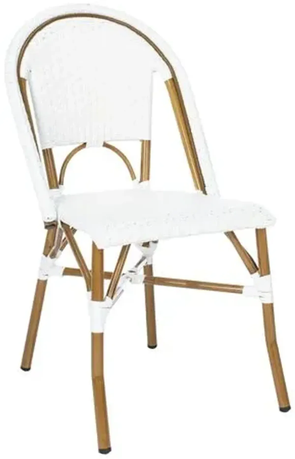 Set of 2 Salcha Outdoor Bistro Chairs - White