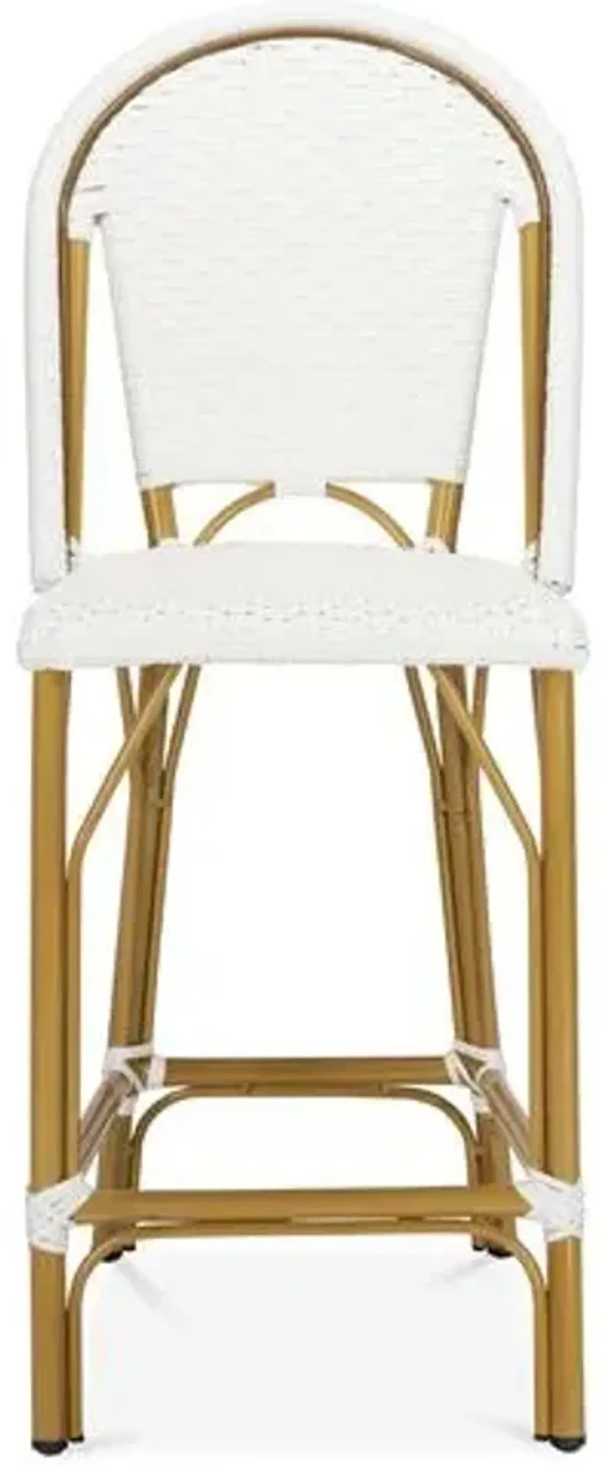 Gresley Outdoor Counter Stool - White