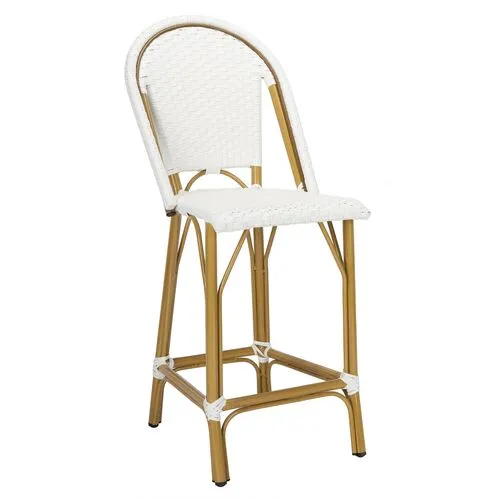 Gresley Outdoor Counter Stool - White