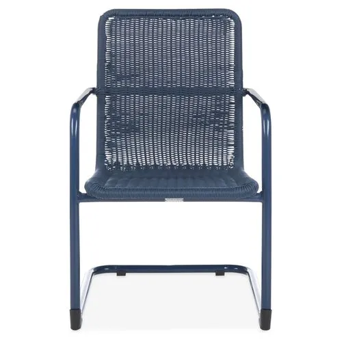 Set of 2 Outdoor Hutton Chairs - Navy - Blue