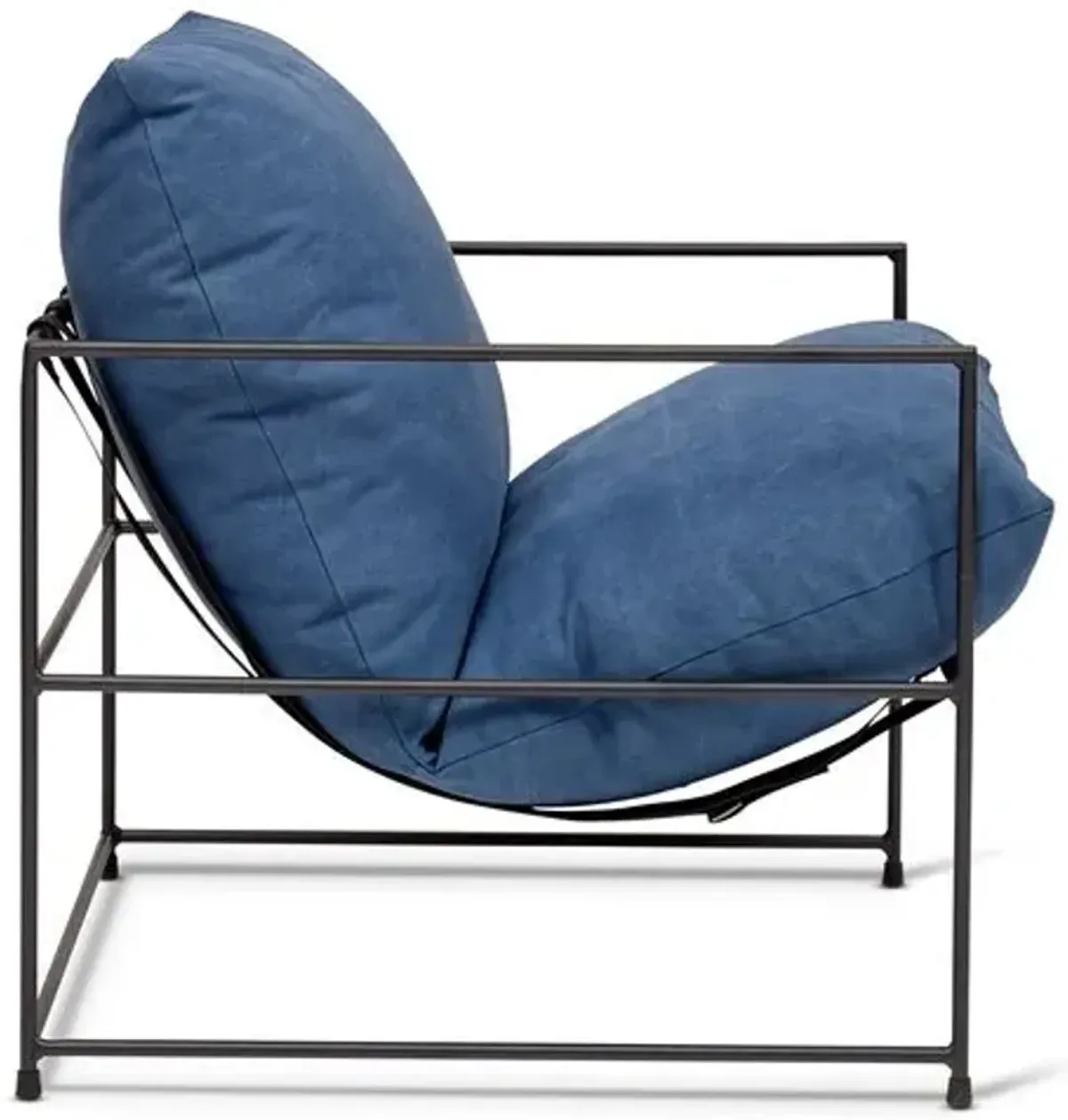 Holden Iron Accent Chair - Blue, Comfortable, Durable, Cushioned