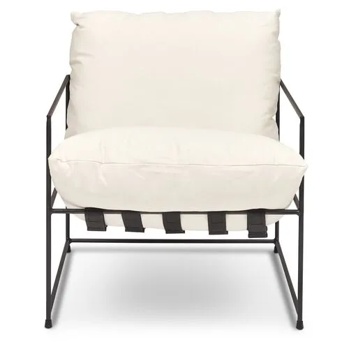 Holden Accent Chair - White, Comfortable, Durable, Cushioned