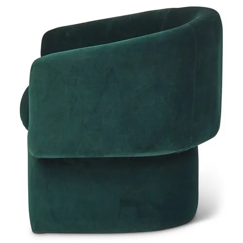 Demi Accent Chair - Green, Comfortable, Durable