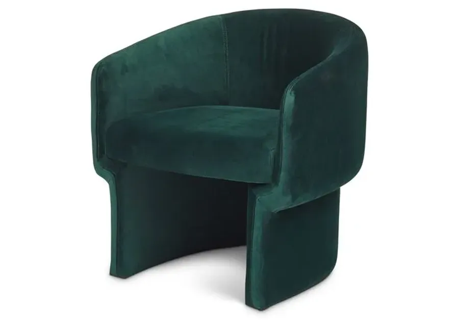 Demi Accent Chair - Green, Comfortable, Durable