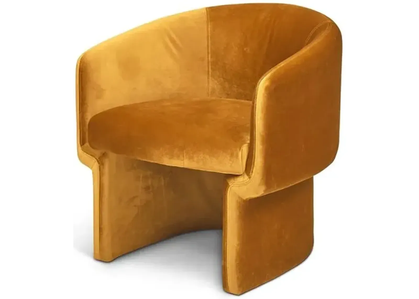 Demi Accent Chair - Yellow, Comfortable, Durable