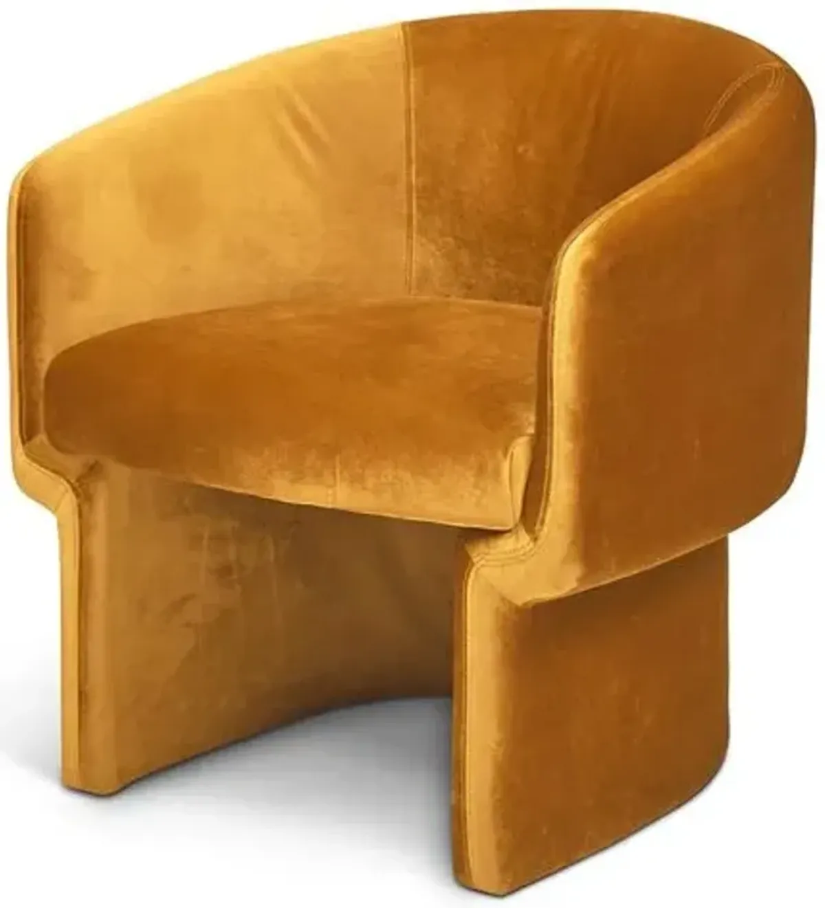 Demi Accent Chair - Yellow, Comfortable, Durable