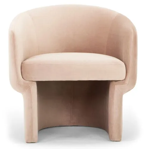 Demi Accent Chair - Pink, Comfortable, Durable