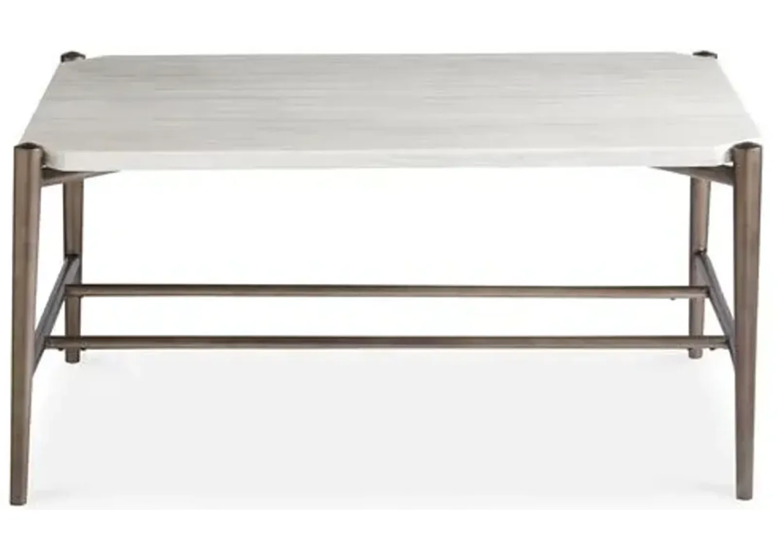 Curated Cocktail Table - Brown - White