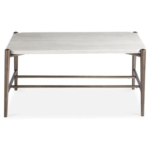 Curated Cocktail Table - Brown - White