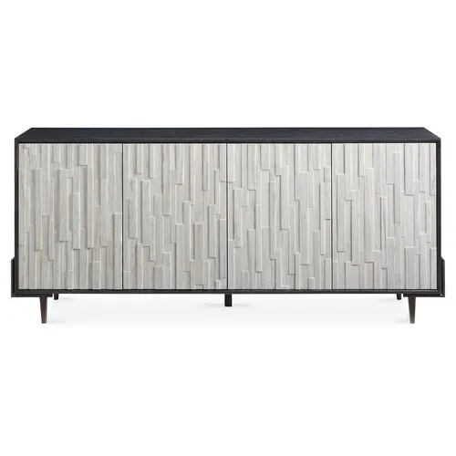 Curated Entertainment Console - Brown