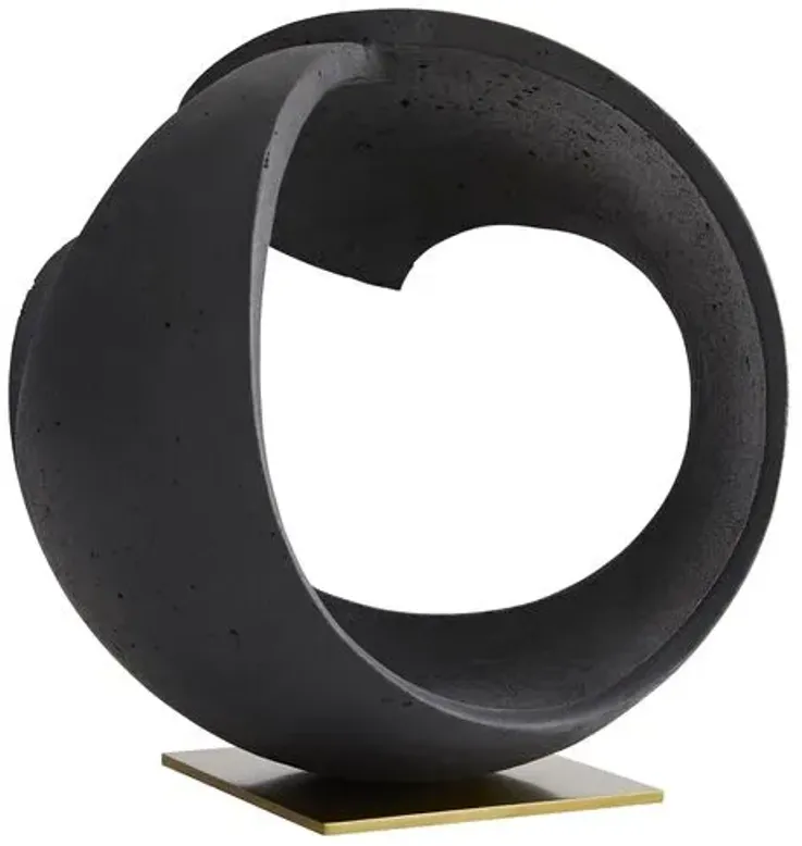 Dawson Sculpture - Charcoal/Gold - Arteriors