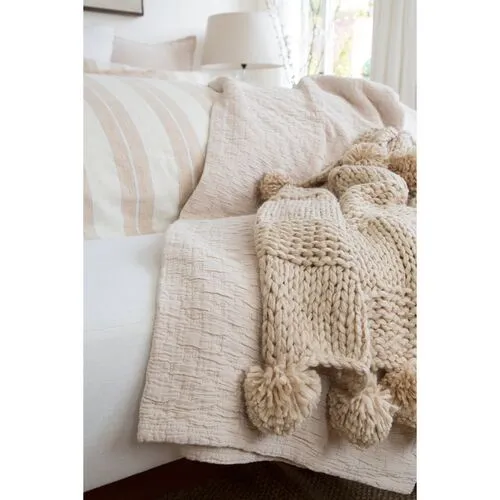 Ojai Matelasse - Blush - Pom Pom at Home - Pink