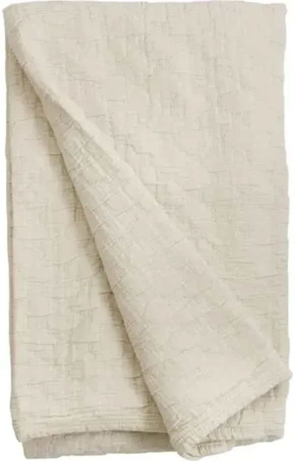 Ojai Matelasse - Greige - Pom Pom at Home - Beige