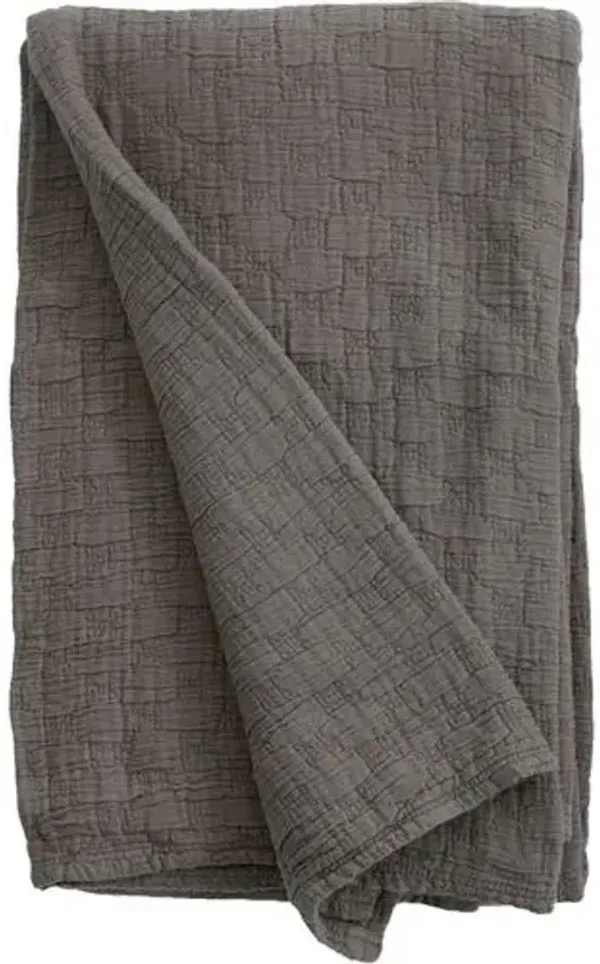 Ojai Matelasse - Pom Pom at Home - Gray