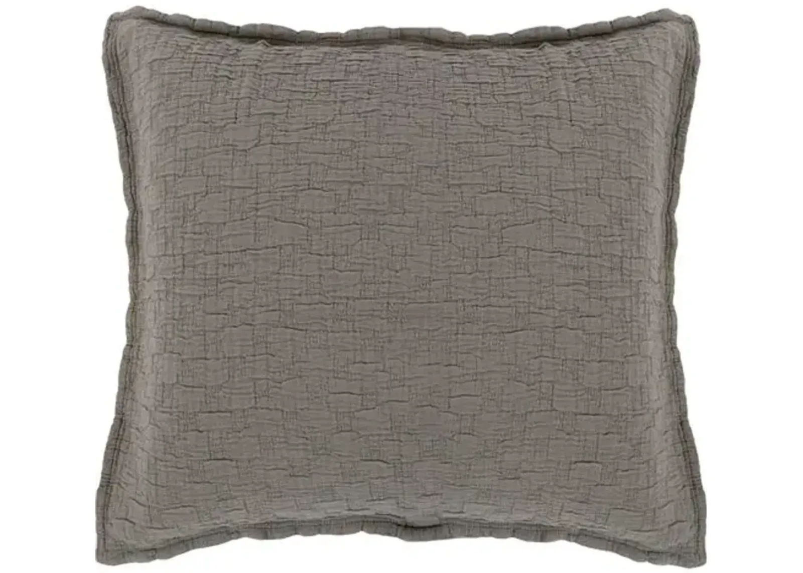 Ojai Sham - Pebble - Pom Pom at Home - Gray