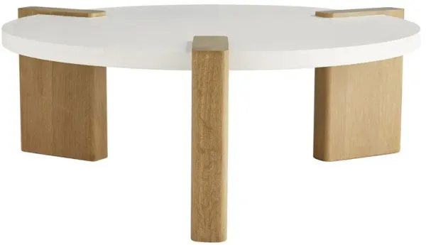 Forrest Coffee Table, White/Natural