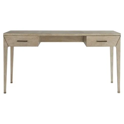 Dublin Executive Oak Desk - Beige - Arteriors