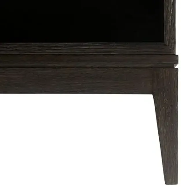 Fitz End Table - Dark Brown/Cream - Arteriors - Black