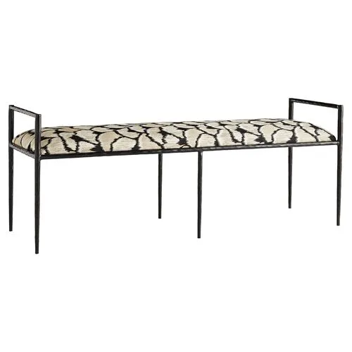 Barbana bench - Black/Beige - Arteriors