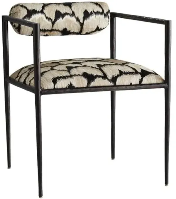 Barbana chair - Black/Gold - Arteriors