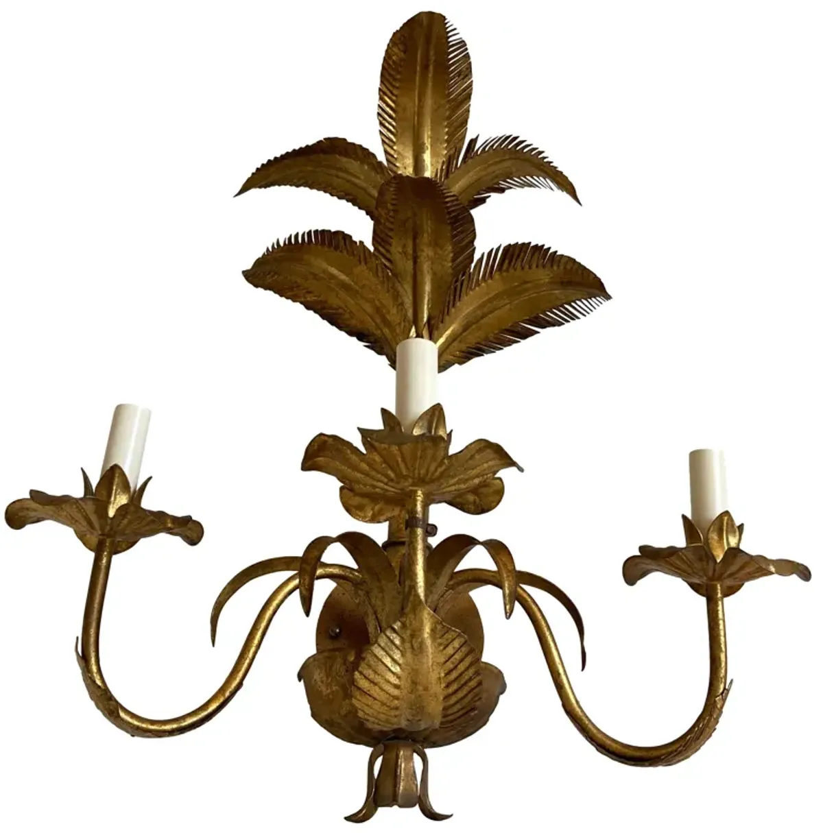 Italian Palm Topiary Sconce - C the Light Interiors - Gold