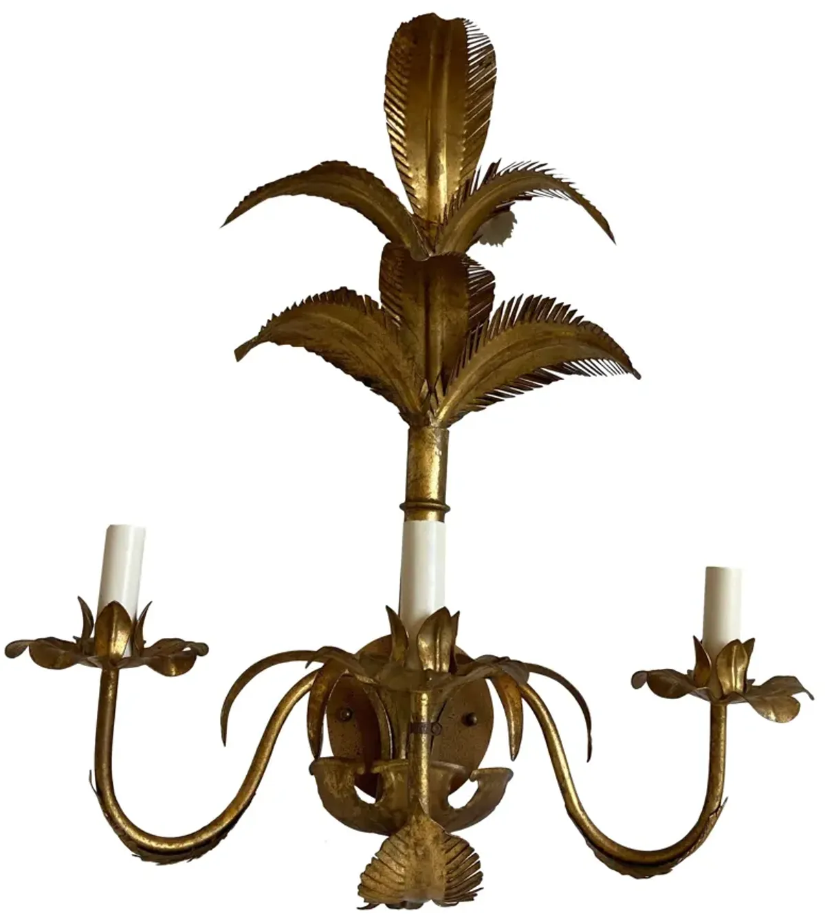 Italian Palm Topiary Sconce - C the Light Interiors - Gold